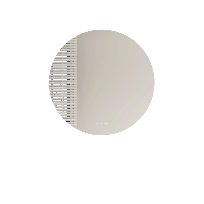 Luna LED Round Mirror 750mm - with Adjustable LED Lighting mercioaustralia