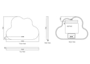 Luna 700×1000mm LED Cloud Mirror mercioaustralia