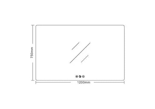 LED Mirrors Square 1200mm*750mm FIL Kitchen Bathroom