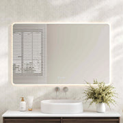 Luna LED Rectangular Mirror 1200mm - with Adjustable LED Lighting mercioaustralia