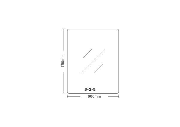 LED Mirrors  Square 600mm*750mm