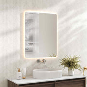 Luna LED Rectangular Mirror 600mm - with Adjustable LED Lighting mercioaustralia