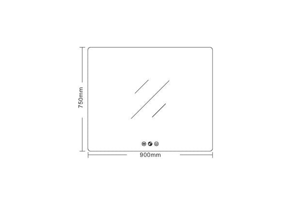 LED Mirrors Square 900mm*750mm