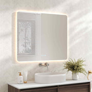 Luna LED Rectangular Mirror 900mm - with Adjustable LED Lighting mercioaustralia