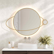 Luna 950×800mm LED Planet Mirror mercioaustralia