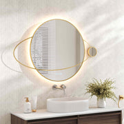 Luna 950×800mm LED Planet Mirror mercioaustralia
