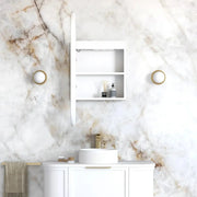 LED Noosa White Shaving Cabinet  900(H)x450(W)mm - FIL Kitchen Bathroom