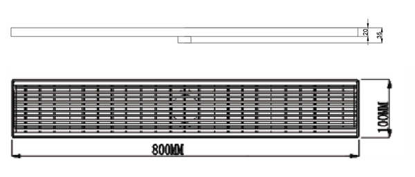Floor Grill Drain-Floor Grate-Gold 600-1200mm