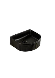 Lukka Arco Flueted Fine Ceramic Above Counter Basin (400mm) Lukka