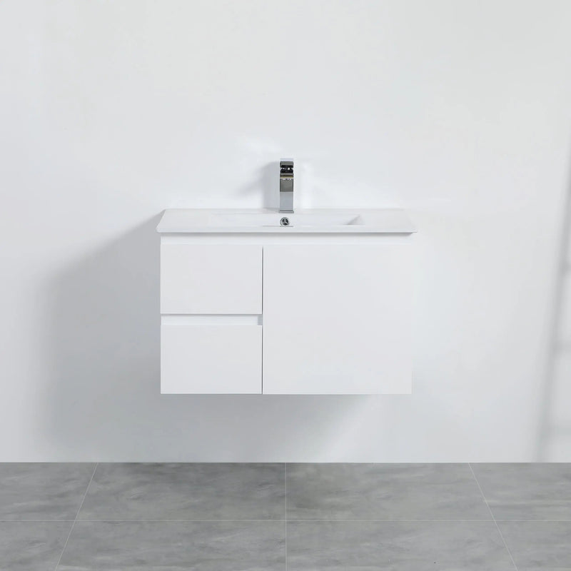 Alpha Wall Hung PVC Vanity with soft closing LK-AL74LW