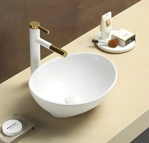 Birch Fine Ceramic Above Counter Basin Lukka