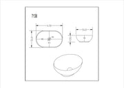 Birch Fine Ceramic Above Counter Basin Lukka