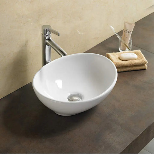 Birch Fine Ceramic Above Counter Basin Lukka
