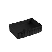 Lukka Crete Fluted Fine Ceramic Above Counter Basin (400/500mm) Lukka