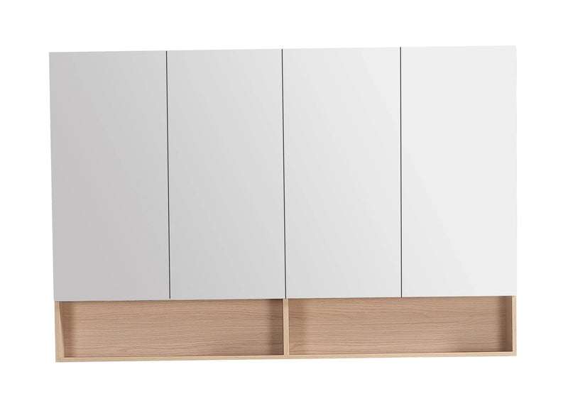 Clark Plywood Mirror Cabinet (Sandy Oak Matte) Lukka