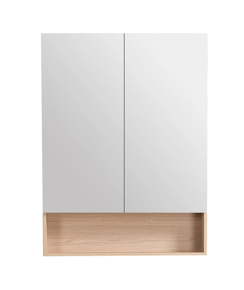 Clark Plywood Mirror Cabinet (Sandy Oak Matte) Lukka