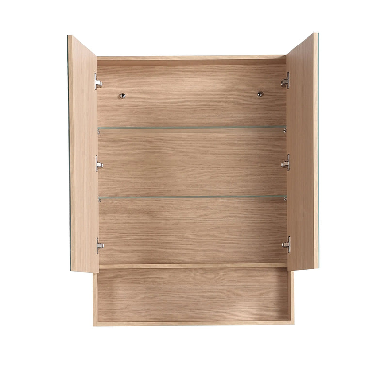 Clark Plywood Mirror Cabinet Sandy Oak Matte LK-LK-CLMC750-SO