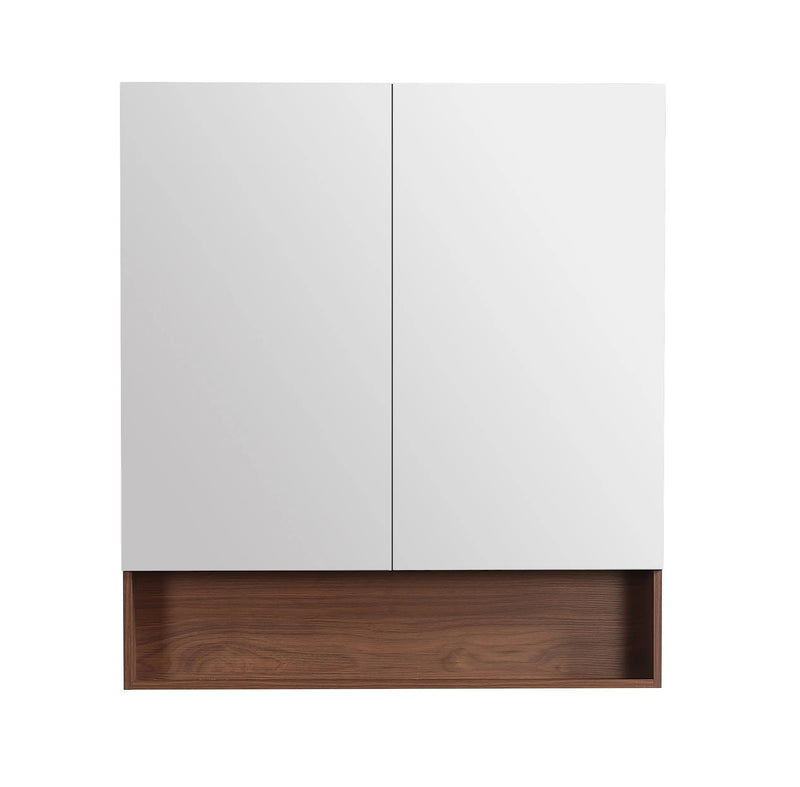 Lukka Clark Plywood Mirror Cabinet (Mocha Oak Matte) Lukka