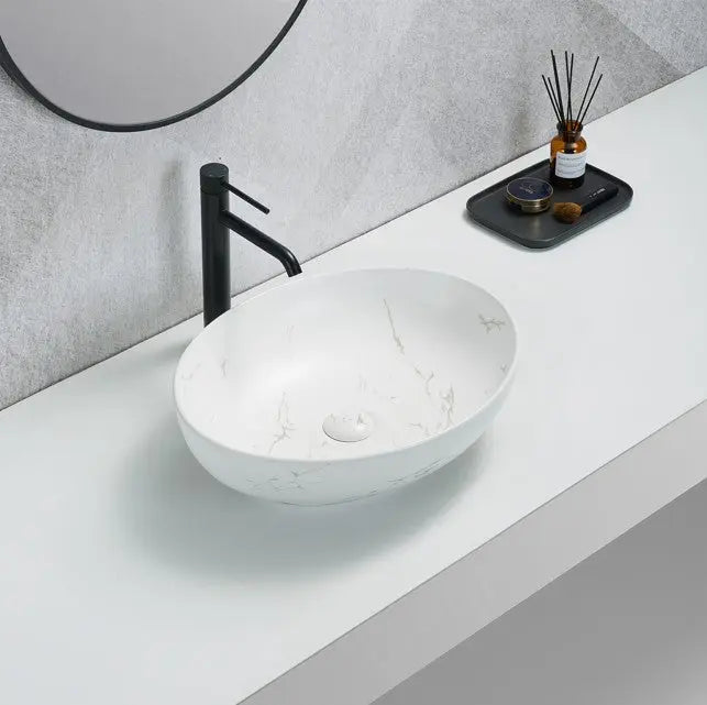 Lukka Carey Fine Ceramic Above Counter Basin (520mm) Lukka