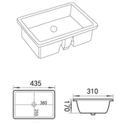 Crete Fine Ceramic Under Counter Basin Lukka