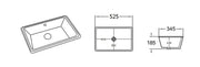 Crete Fine Ceramic Under Counter Basin Lukka
