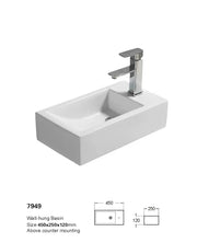 Crete Fine Ceramic Wall Hung Mini Basin LK-CW450 Lukka
