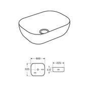 Lukka Ellips Fine Ceramic Above counter Basins Lukka
