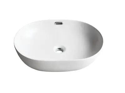 Ellips Fine Ceramic Above Counter Overflow Basin Lukka
