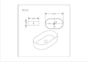 Lukka Ellips Fine Ceramic Above Counter Basins Lukka