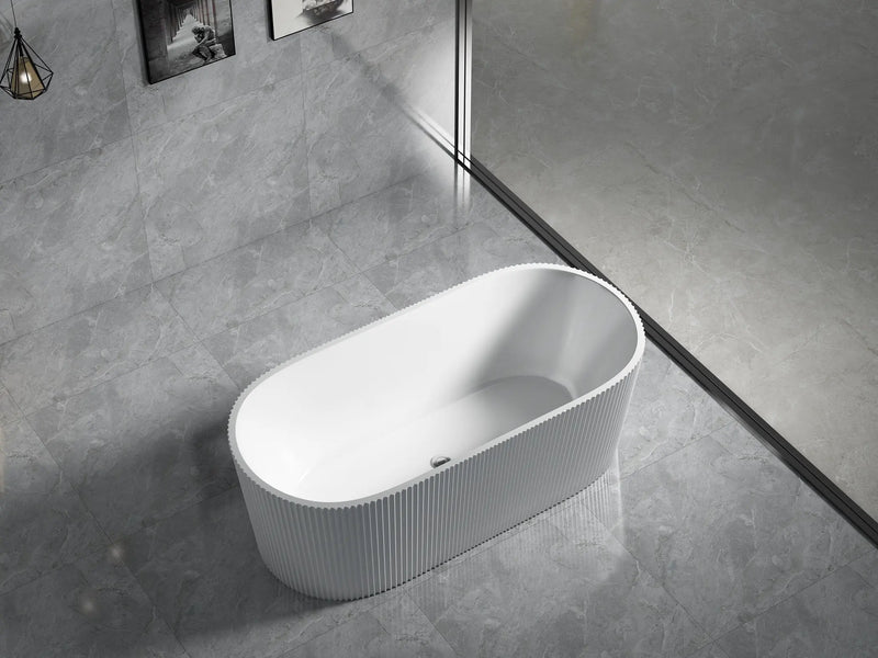 Agena Fluted Acrylic Free-Standing Bath LK-FA
