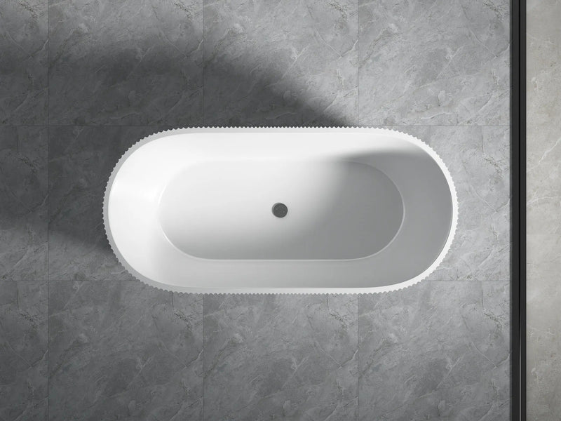 Agena Fluted Acrylic Free-Standing Bath LK-FA