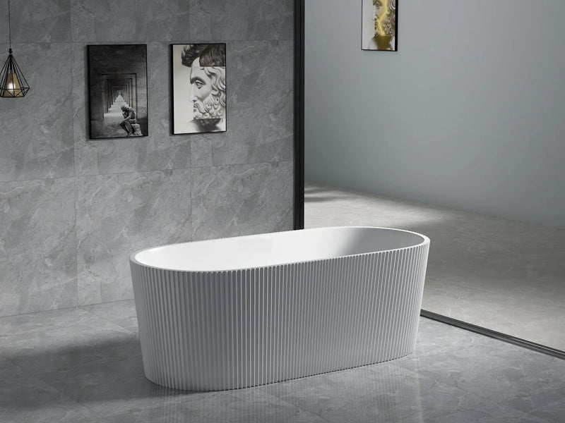 Agena Fluted Acrylic Free-Standing Bath LK-FA
