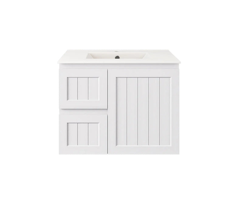 Archill Federation Wall Hung Matte White Ensuite PVC Cabinet LK-FA73LW-MW