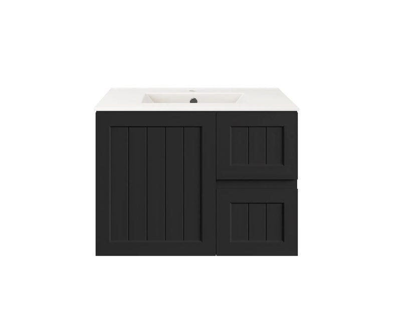 Archill Federation Wall Hung Matte White Ensuite PVC Cabinet LK-FA73RW-MB