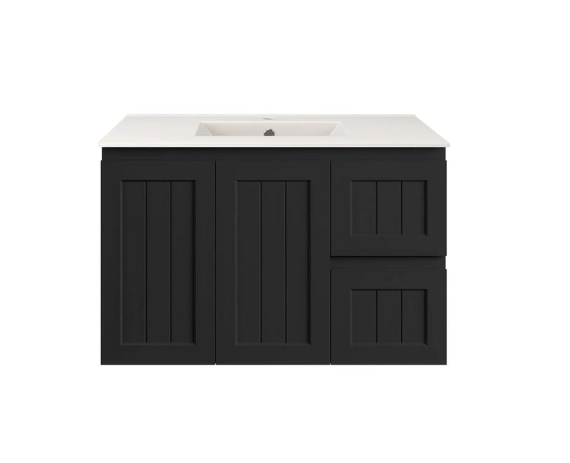 Archill Federation Wall Hung Matte White Ensuite PVC Cabinet LK-FA93RW-MB