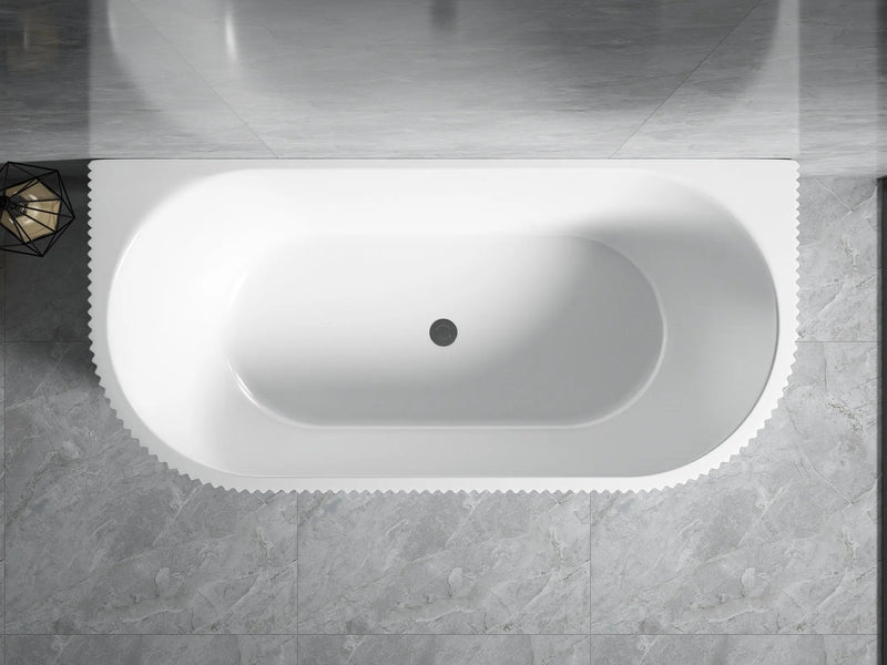 BINGIE Fluted Skirt Back to Wall Bath LK-FBG1700