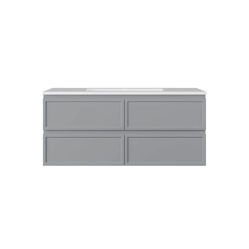 New Hamilton Federation Slim Wall Hung Cabinet Matte Grey LK-FH1221NW-MG
