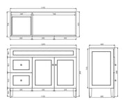 Lukka Harold Federation Free Standing Cabinet (1200mm) Lukka