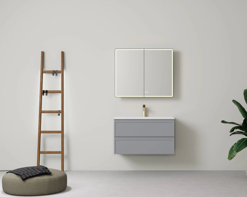 Lukka New Hamilton Federation Slim Wall Hung Cabinet (900mm) Lukka