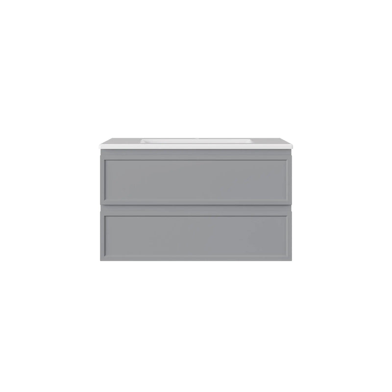 New Hamilton Federation Slim Wall Hung Cabinet Matte Grey LK-FH900NW-MG