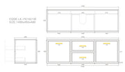 Lukka Kingsley Federation Wall Hung PVC (1500mm) Lukka