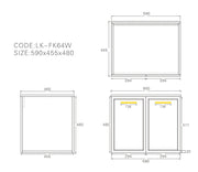 Lukka Kingsley Federation Wall Hung PVC Matte Black Lukka