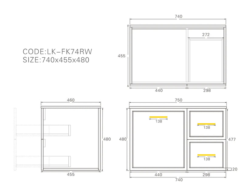 Lukka Kingsley Federation Wall Hung PVC Matte White Lukka