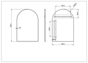 Lukka Arco Frame Mirror LK-FMAR6090 Lukka