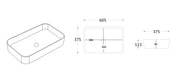 Lukka Kliff Fine Ceramic Above Counter Basin Lukka