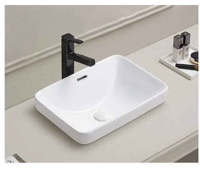 Kliff Fine Ceramic Insert Basin with Overflow LK-KIS-OF