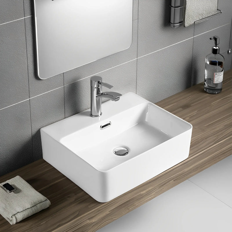 Kliff Fine Ceramic WH/Above Basin Tap Hole with Overflow LK-KW420/KW520/KW620/KW720