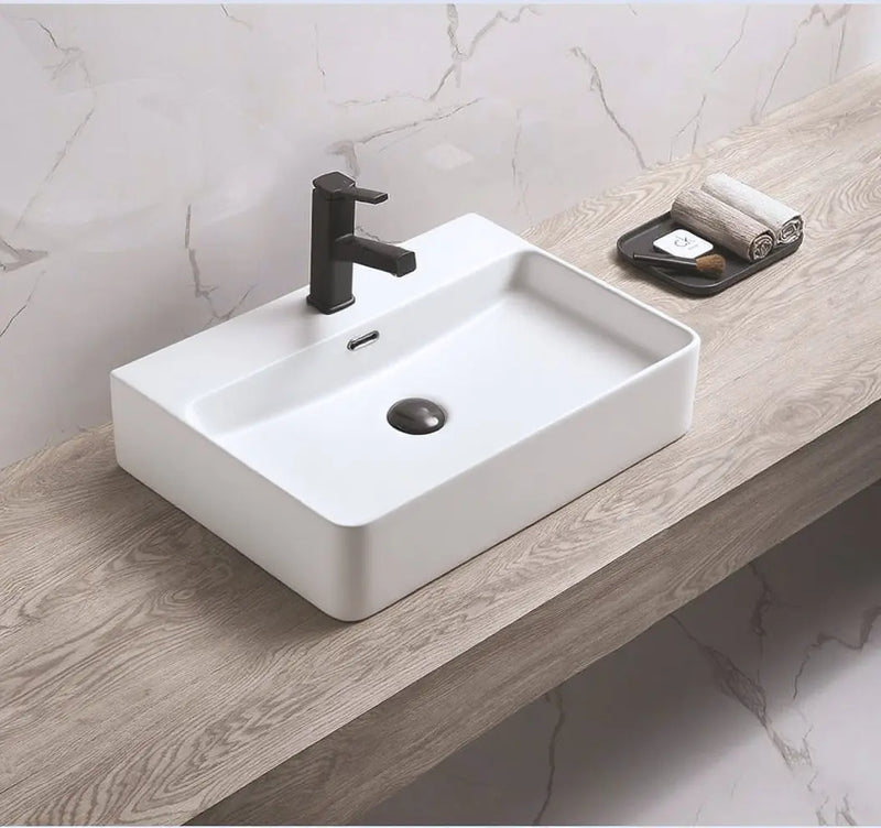 Kliff Fine Ceramic WH/Above Basin Tap Hole with Overflow LK-KW420/KW520/KW620/KW720