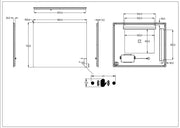 Rectta LED Back Lit Pencil Edge Mirror Lukka