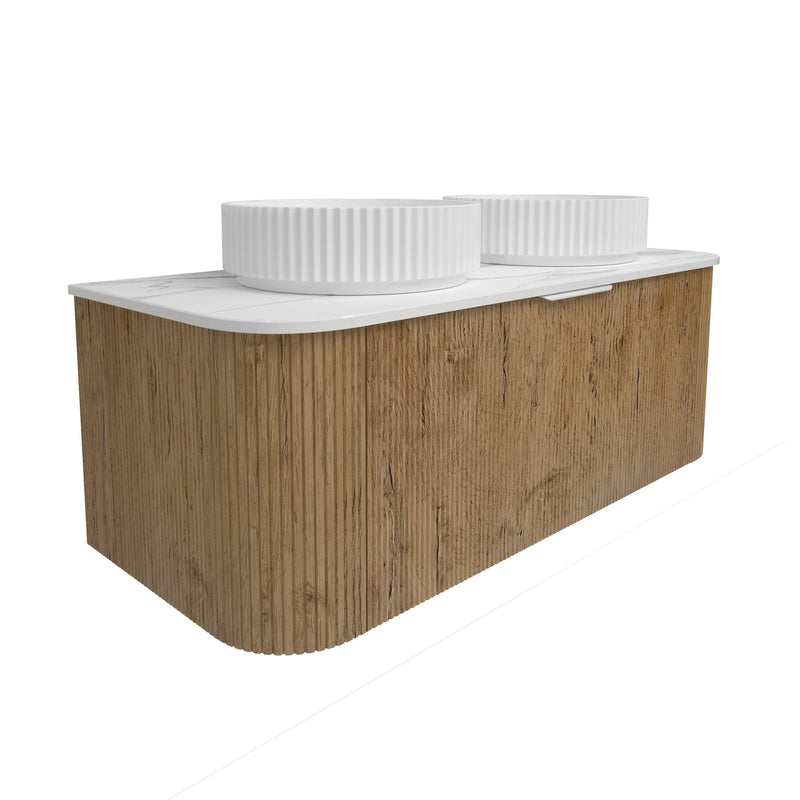 Agena  Fluted Wood Grain WH Vanities Prime Oak LK-MA1200W-PO